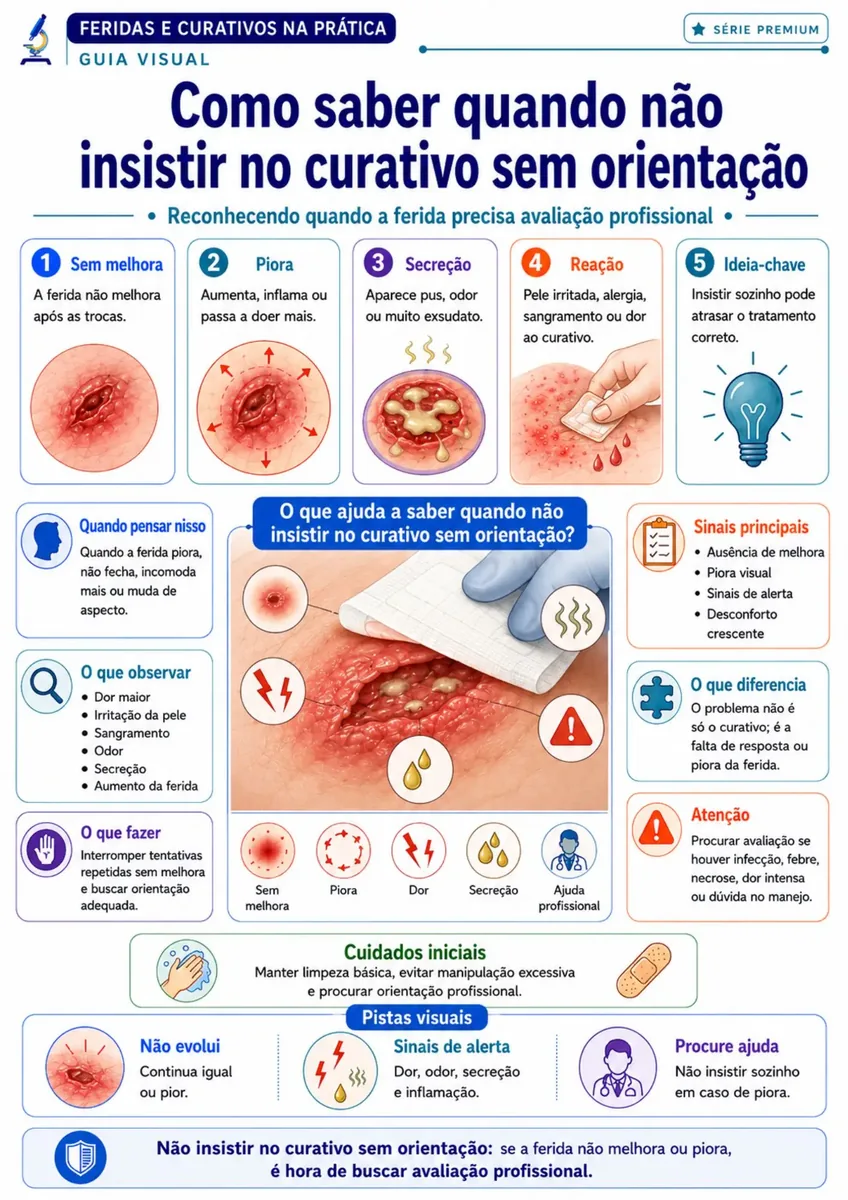 Demonstração do Guia Visual de Feridas e Curativos 6