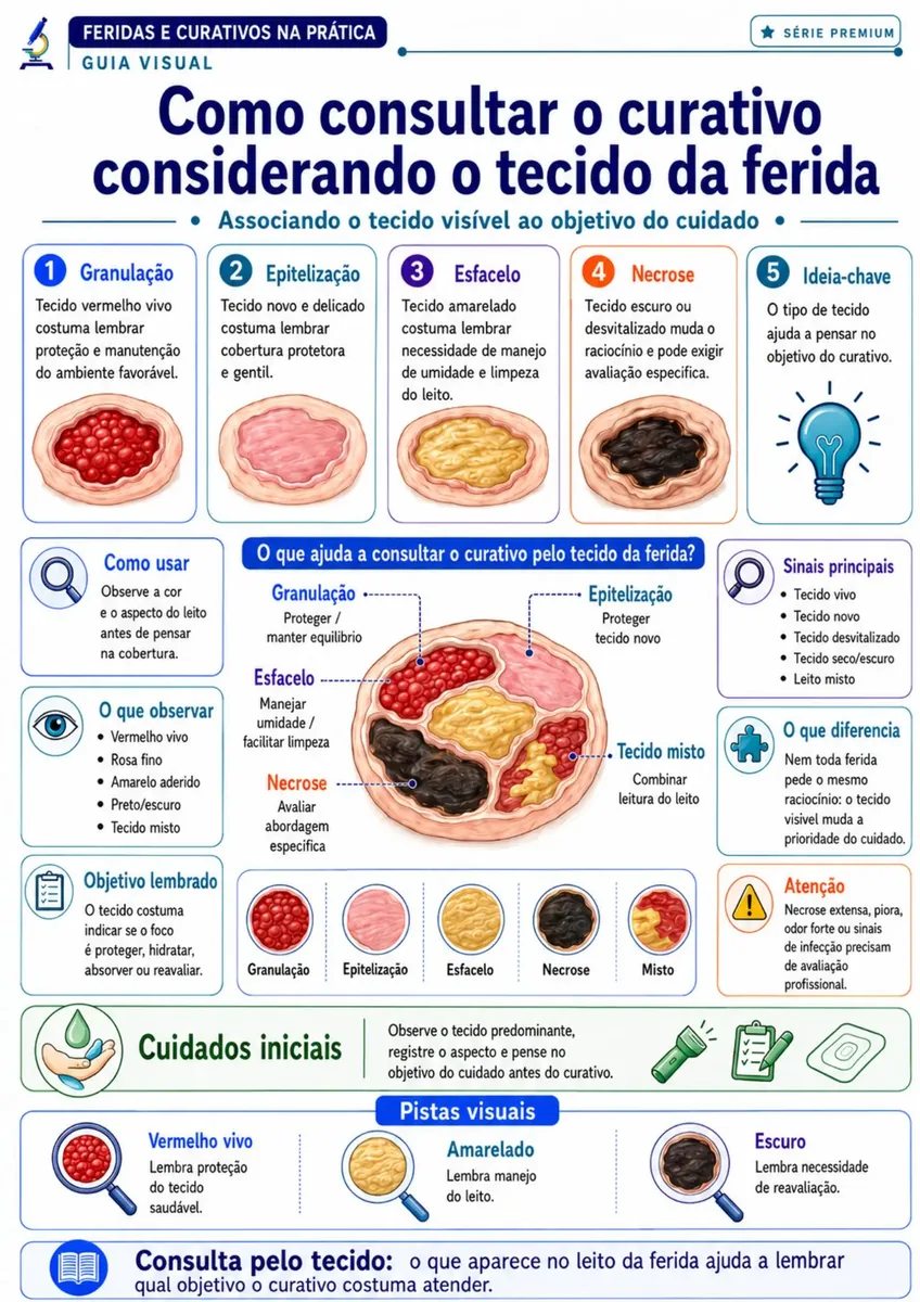 Demonstração do Guia Visual de Feridas e Curativos 5